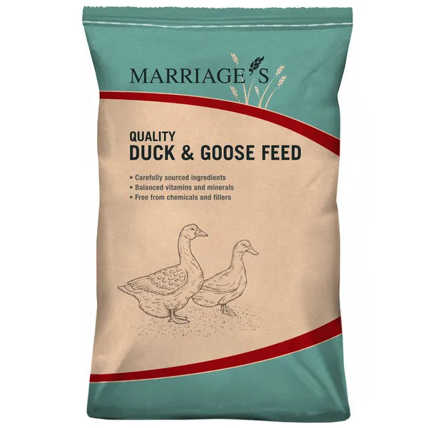 Marriages Duck & Goose Grow Pellets - 20kg