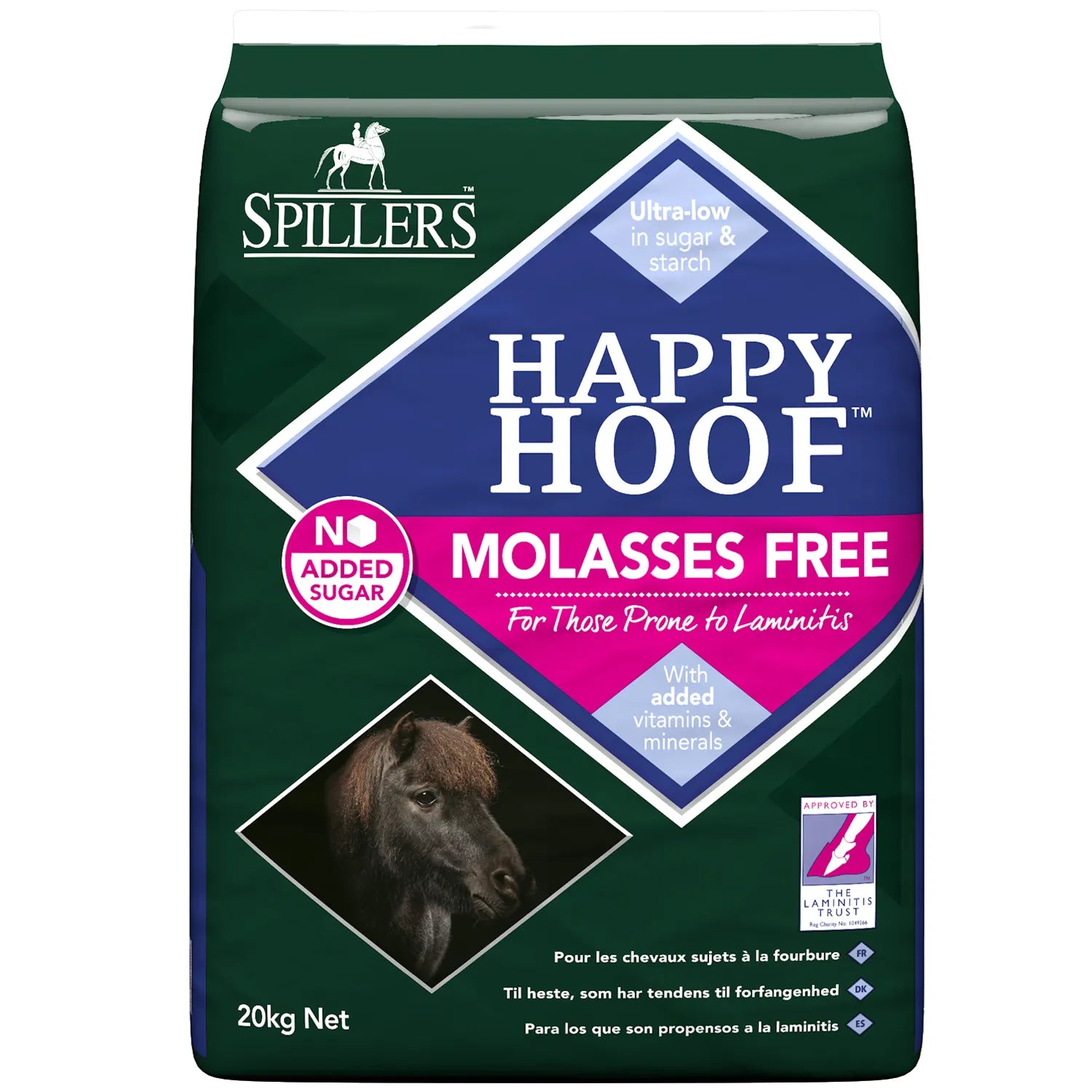 Spillers Happy Hoof Molasses Free - 20g