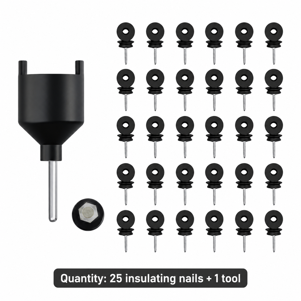 25pk Electric Fence Insulators