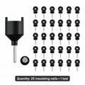 25pk Electric Fence Insulators