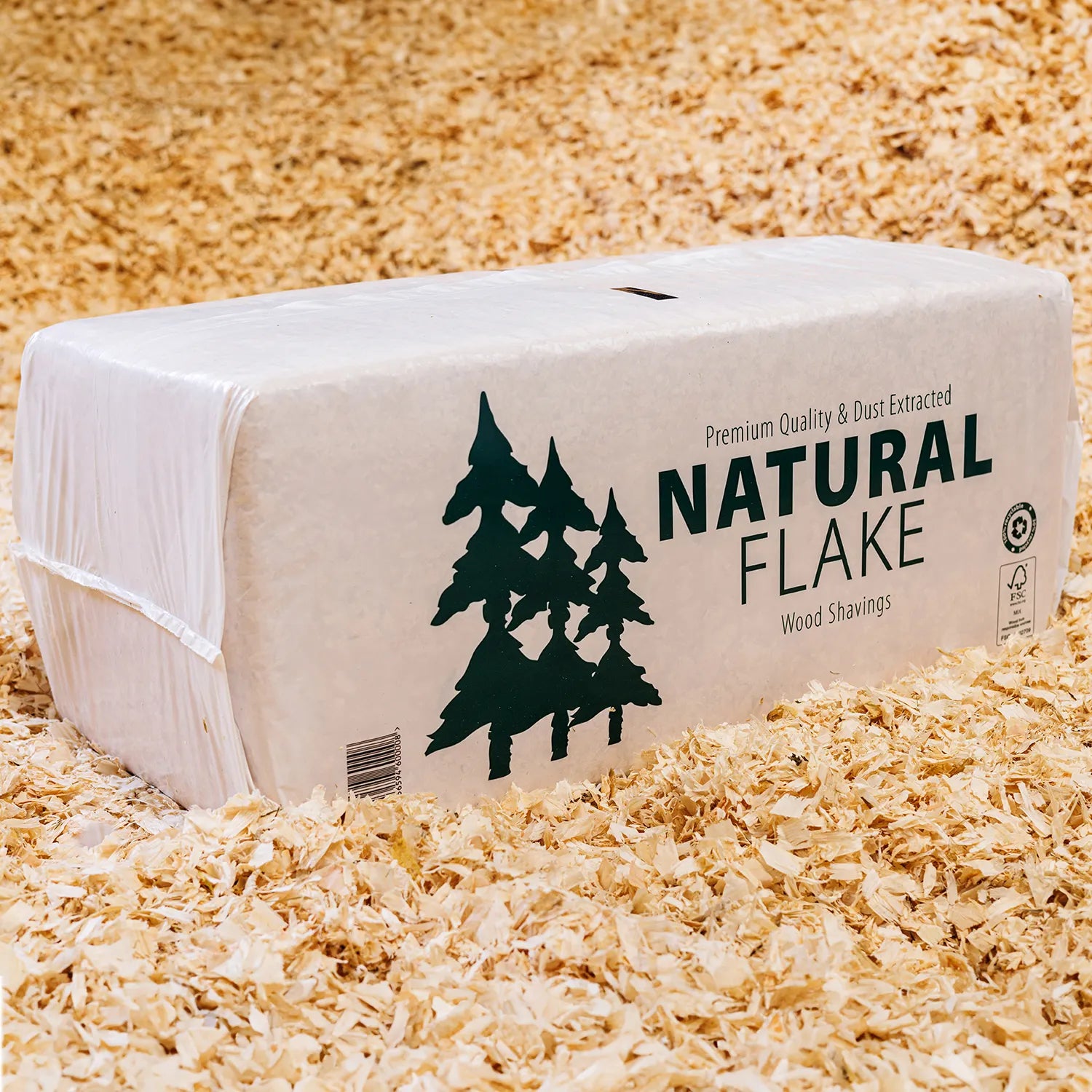 AWJ Forest Natural Large Flake Wood shavings