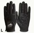 Black riding gloves size L