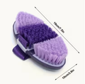 Purple flexible horse grooming brush
