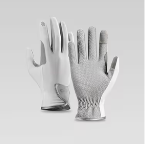 White riding gloves size XL (Temu order variant)