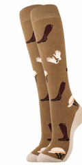 Equestrian knee-high socks – tan