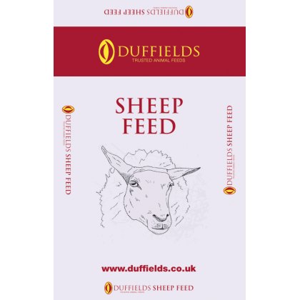 Duffields Prime Lamb Creep Pellet – shared sheep-feed packaging artwork; no bag weight shown
